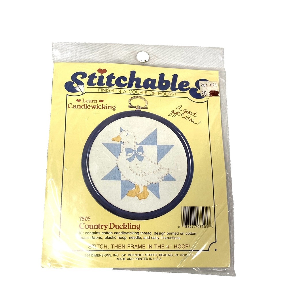 new stitchables candle wicking 7505 country duckling